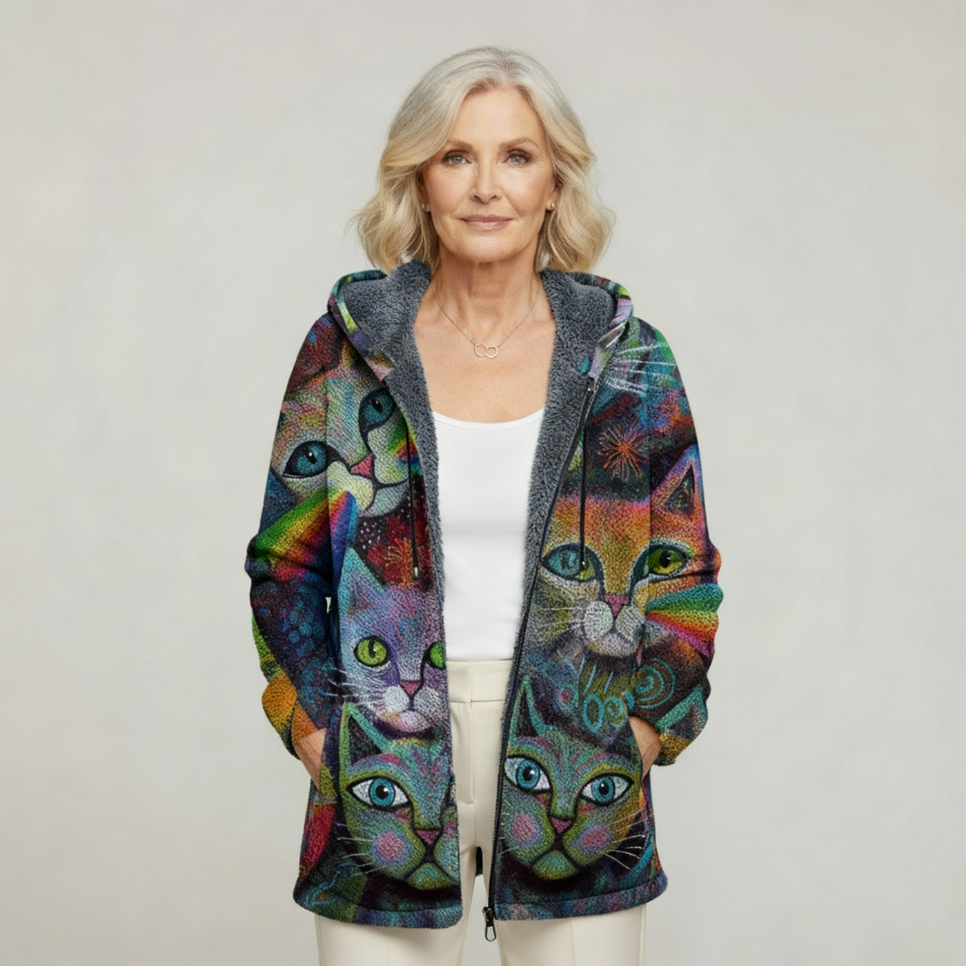 Kalanos™ | Luxurious Cardigan with Artistic Inspiration