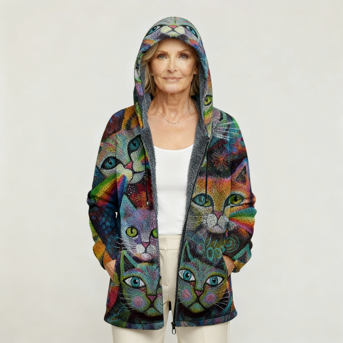 Kalanos™ | Luxurious Cardigan with Artistic Inspiration