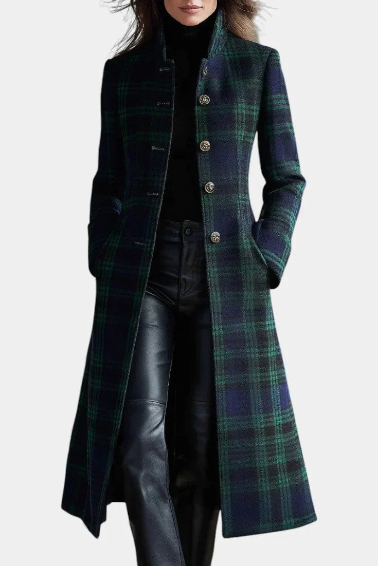 Rebecca | Timeless Plaid Elegant Coat