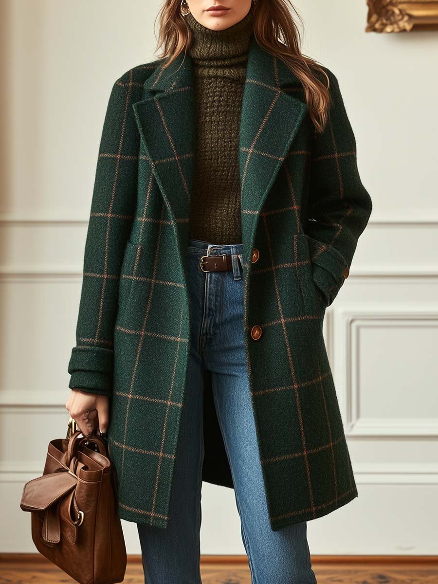 Lorraine | Retro Plaid Coat