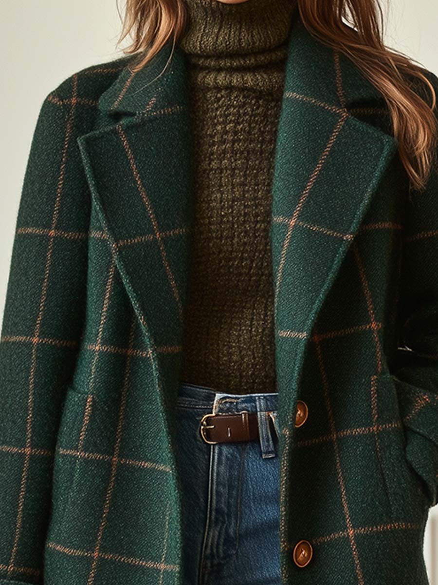 Lorraine | Retro Plaid Coat