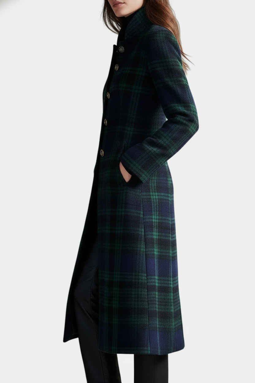 Rebecca | Timeless Plaid Elegant Coat