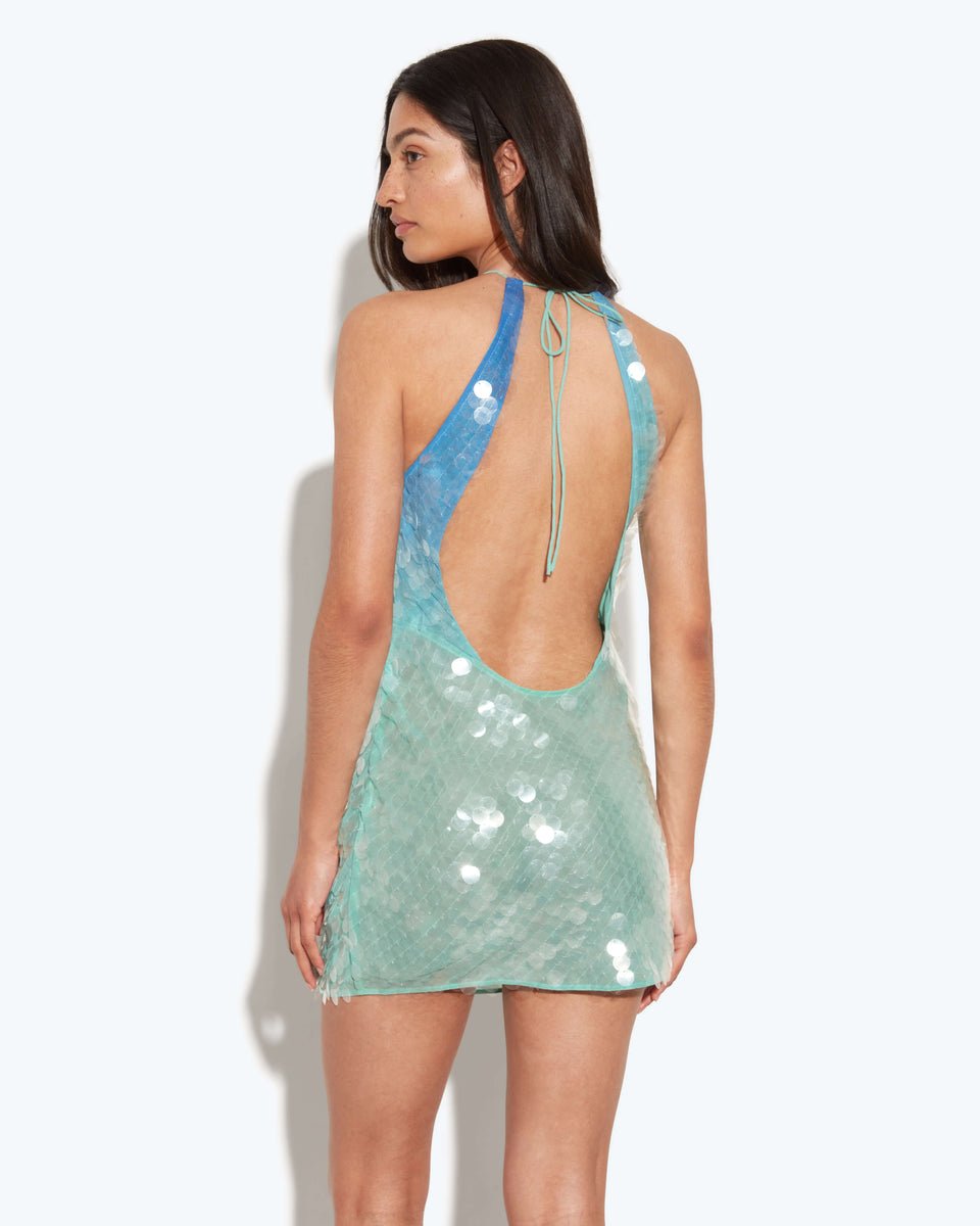 Kendra | Sparkling Halter Neck Mini Dress - Avery & Hart Boutique