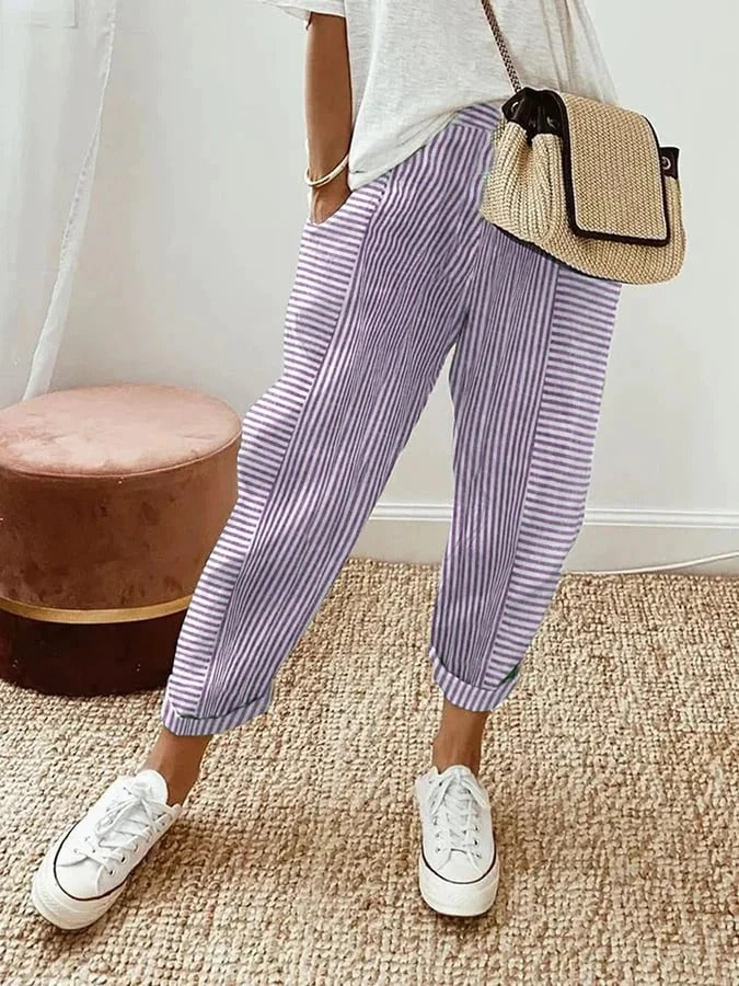 Lea | Striped Pants