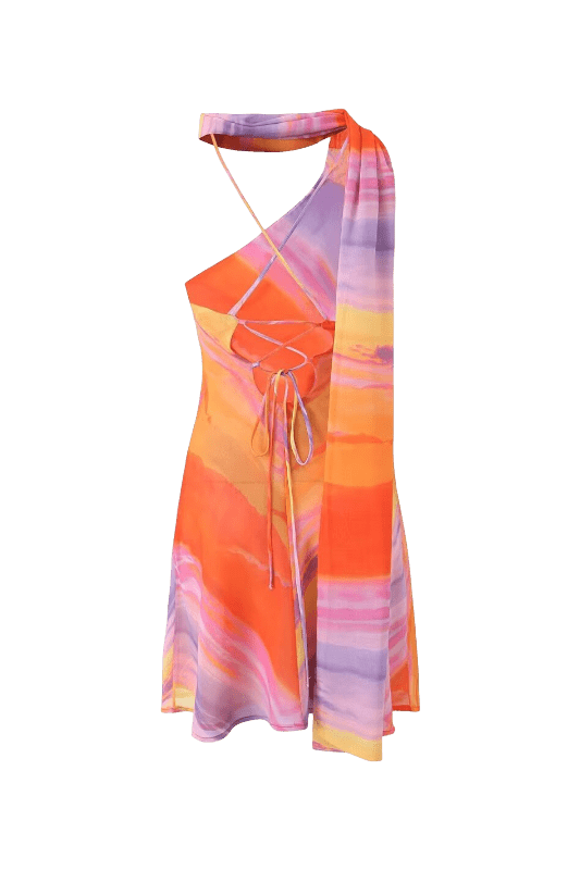 Stefani | One-Shoulder Mini Dress - Avery & Hart Boutique