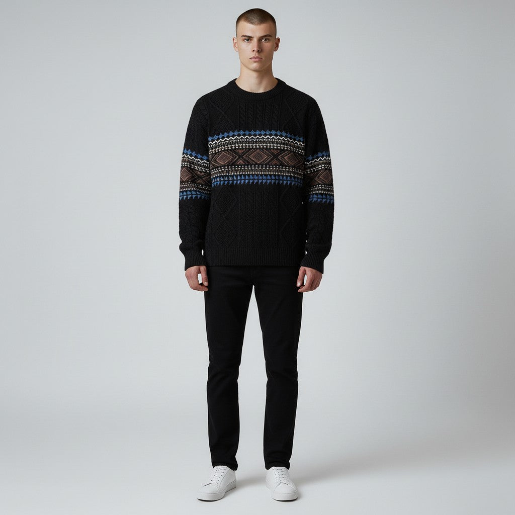 Austin | Nordic Textured Winter Sweater