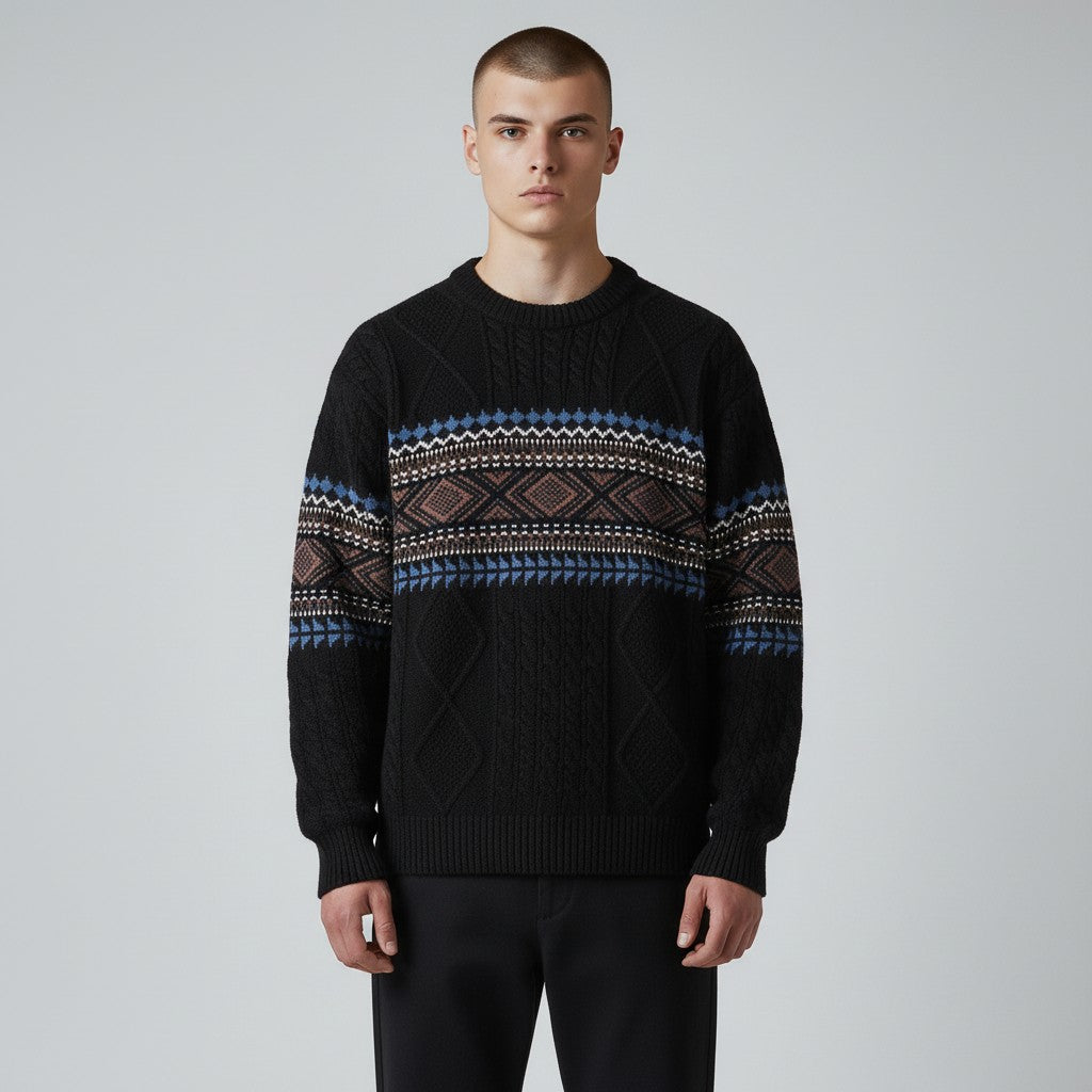 Austin | Nordic Textured Winter Sweater